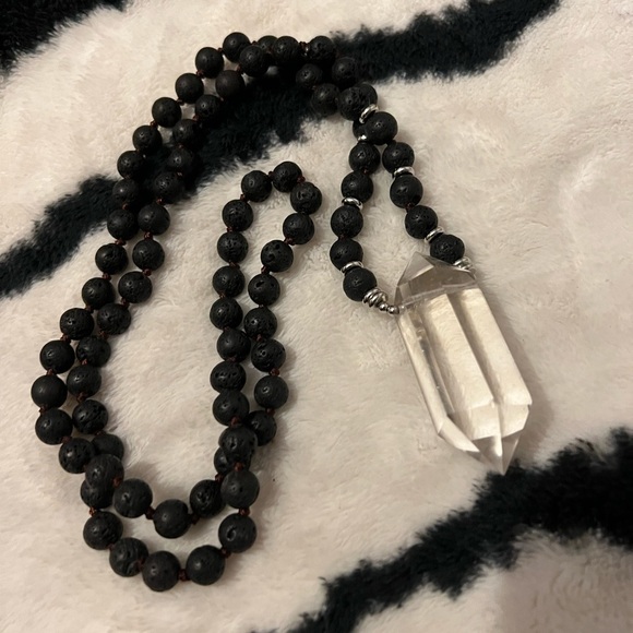 DT Power Quartz + Lava Mala Necklace - Picture 7 of 10